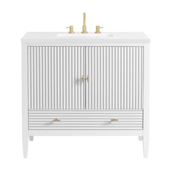James Martin Myrrin 36" Single Vanity with 3 CM Countertop