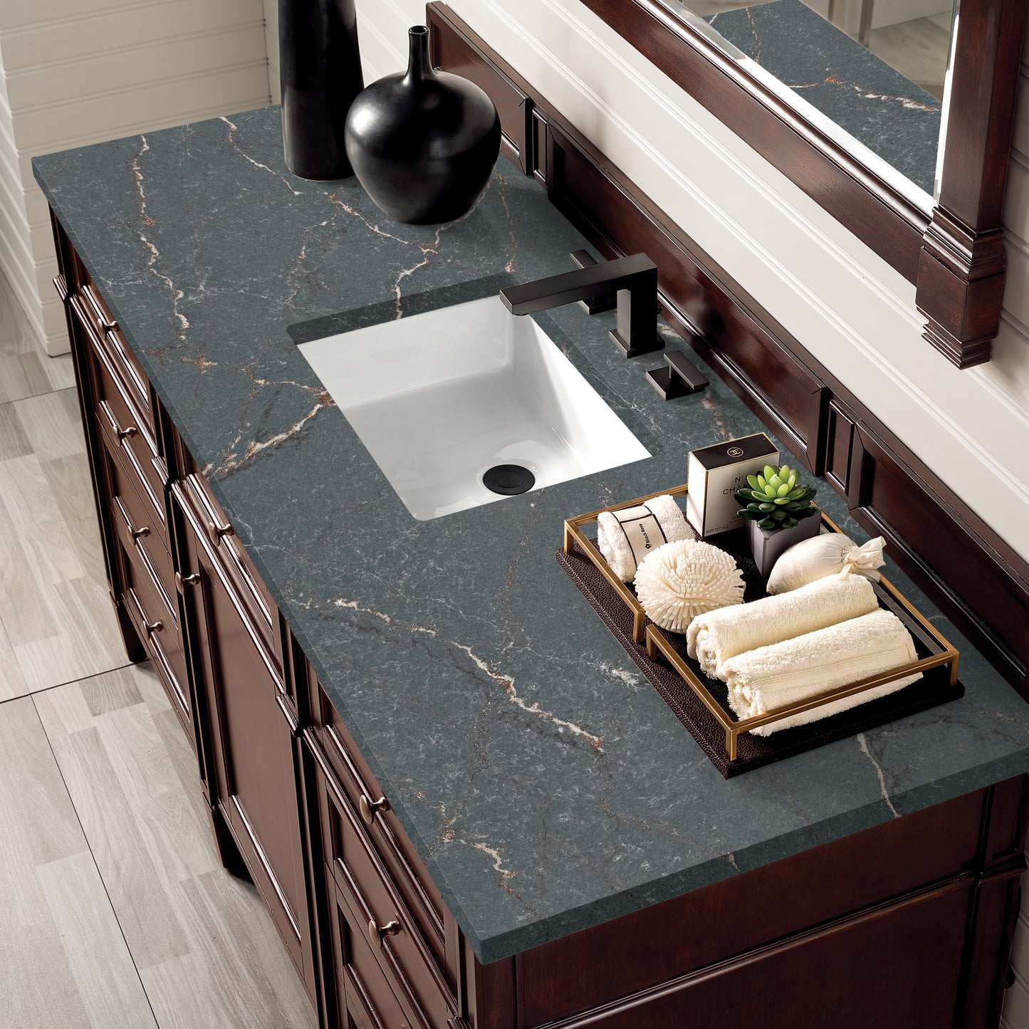 James Martin Brittany 60" Single Vanity with 3 CM Countertop