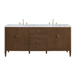 James Martin Myrrin 72" Double Vanity with 3 CM Countertop