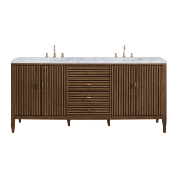 James Martin Myrrin 72" Double Vanity with 3 CM Countertop