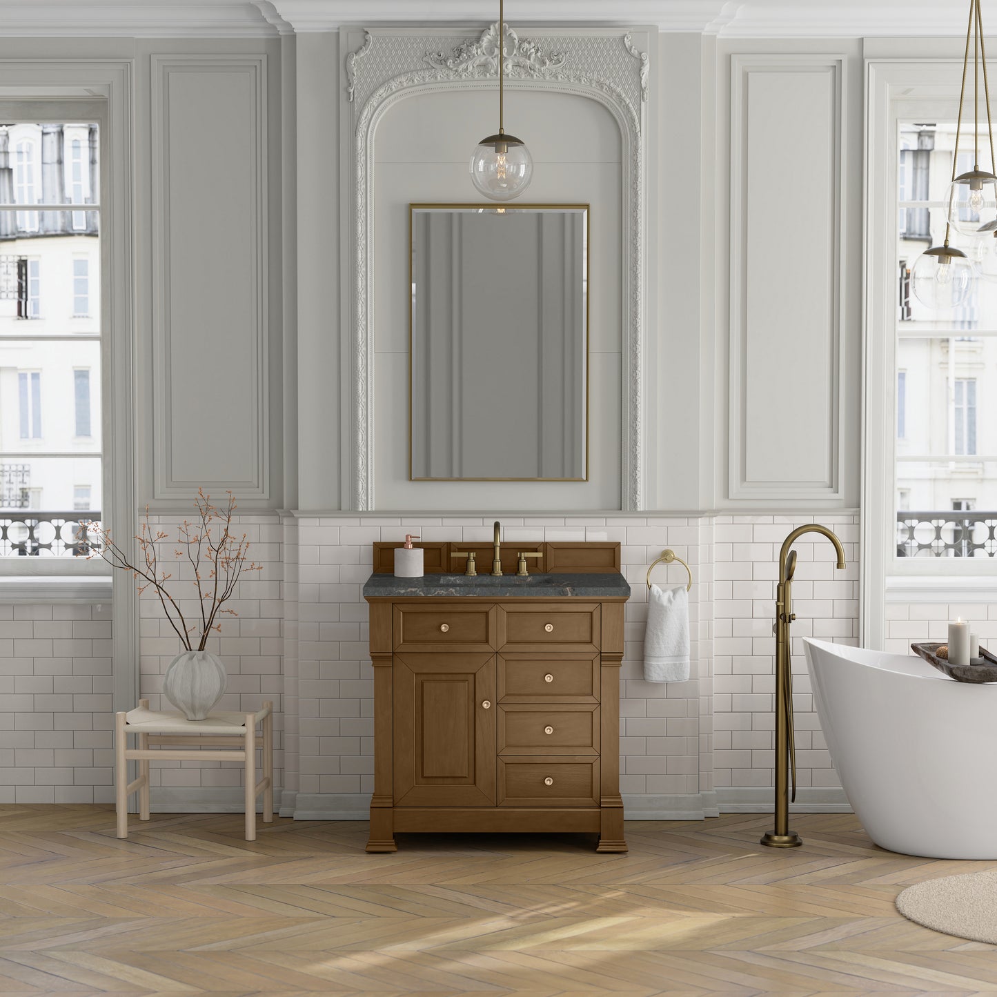 James Martin Brookfield 36" Single Vanity with 3 CM Countertop - Luxe Bathroom Vanities