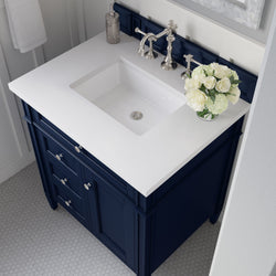 James Martin Brittany 30" Single Vanity with 3 CM Countertop