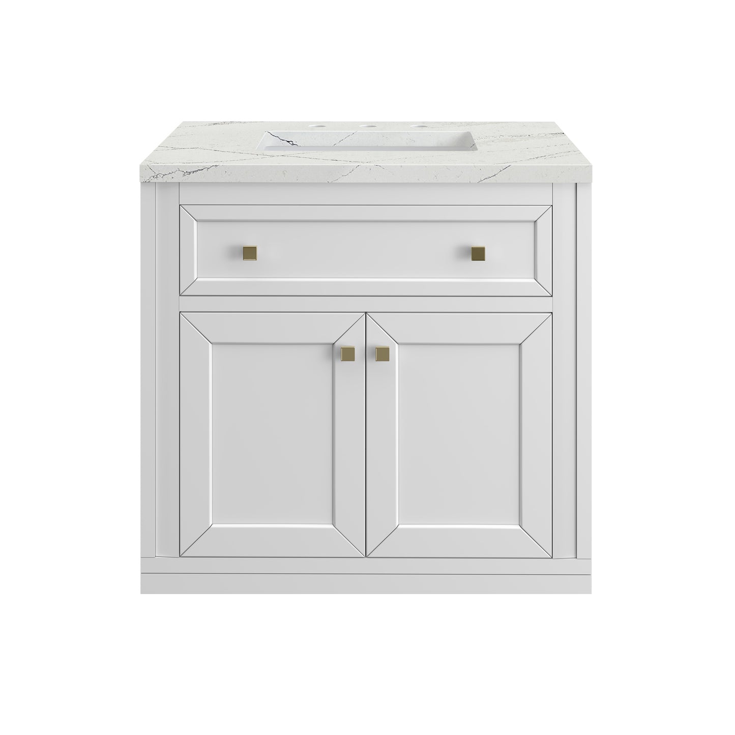 James Martin Chicago 30" Single Vanity with 3 CM Countertop