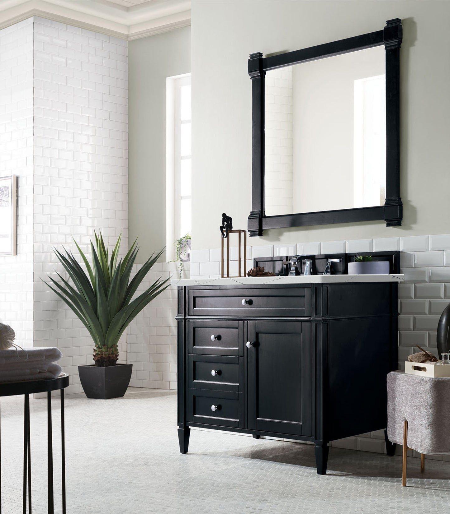 James Martin Brittany 36" Single Vanity with 3 Countertop