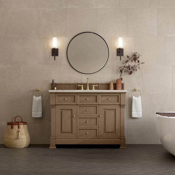James Martin Brookfield 48" Single Vanity with 3 CM Countertop & FreePower Wireless Charger