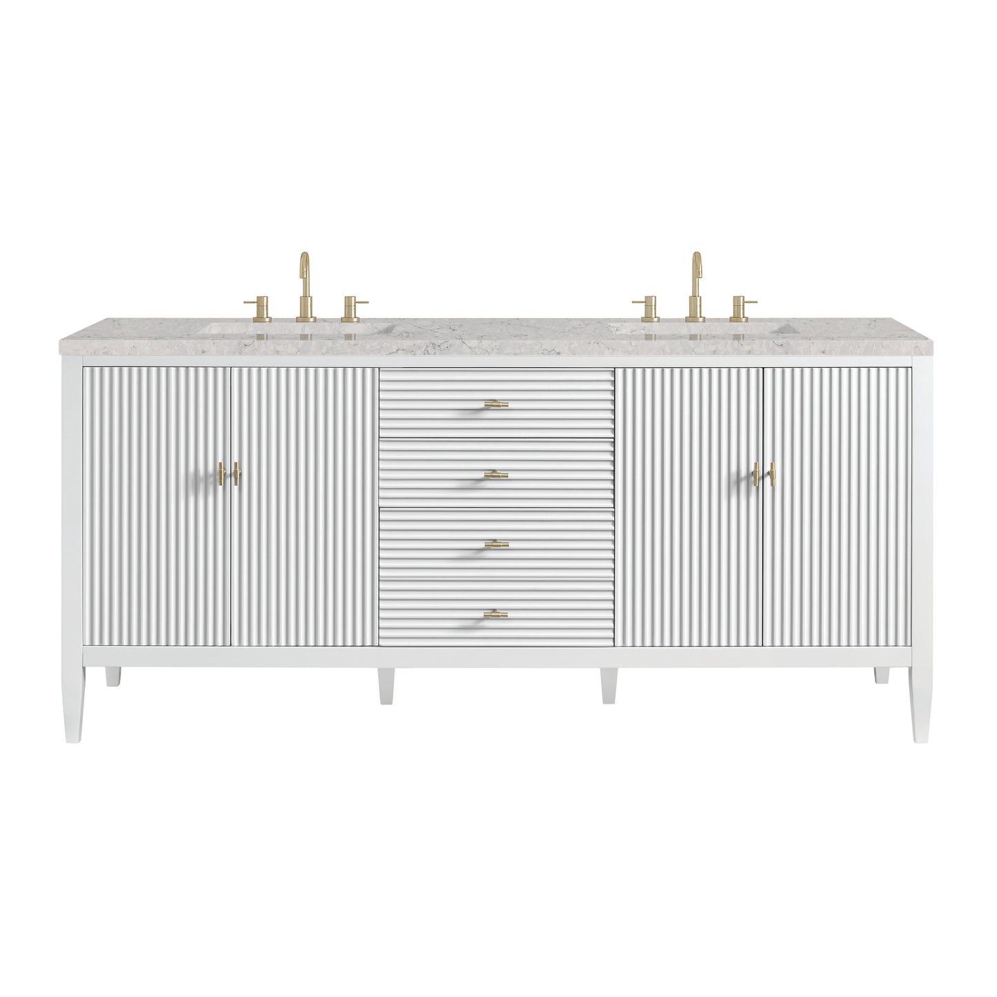 James Martin Myrrin 72" Double Vanity with 3 CM Countertop