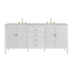 James Martin Myrrin 72" Double Vanity with 3 CM Countertop