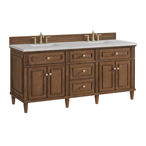 James Martin Lorelai 72" Double Vanity with 3 CM Countertop & FreePower Wireless Charger