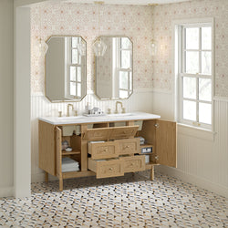 James Martin Laurent 60" Double Vanity with 3 CM Countertop