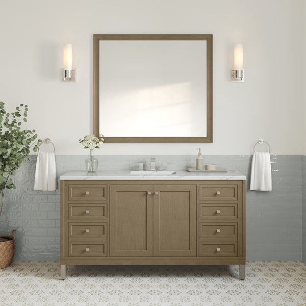 James Martin Chicago 60" Single Vanity with 3 CM Countertop