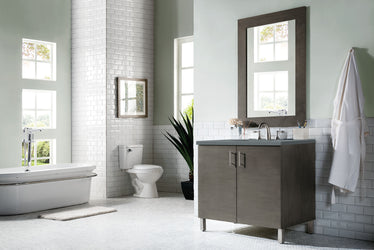 James Martin Metropolitan 36" Single Vanity with 3 CM Top - Luxe Bathroom Vanities