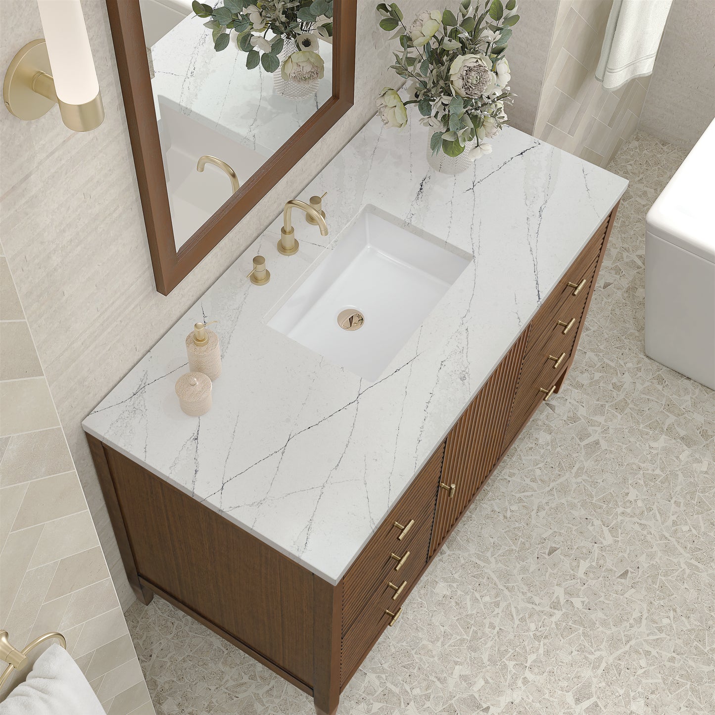 James Martin Myrrin 48" Single Vanity with 3 CM Countertop