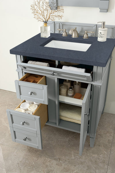 James Martin Brittany 30" Single Vanity with 3 CM Countertop