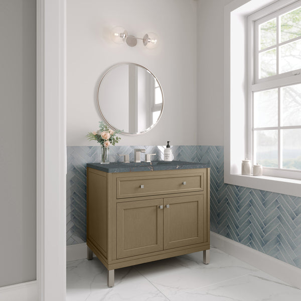 James Martin Chicago 36" Single Vanity with 3 CM Countertop