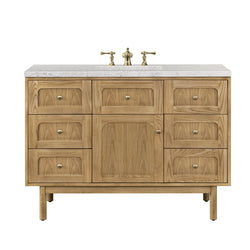 James Martin Laurent 48" Single Vanity with 3 CM Countertop & FreePower Wireless Charger