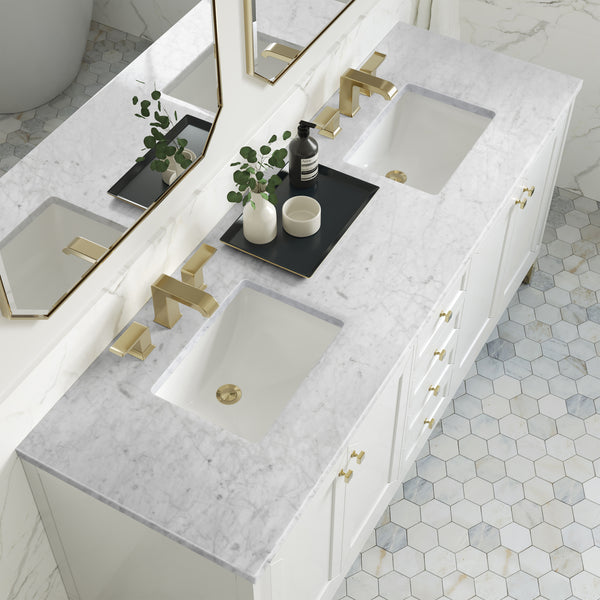 James Martin Chicago 72" Double Vanity with 3 CM Countertop
