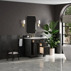 James Martin Brookfield 36" Single Vanity, Black Onyx with 3 CM Countertop - Luxe Bathroom Vanities