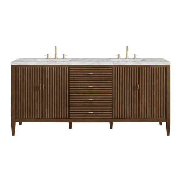 James Martin Myrrin 72" Double Vanity with 3 CM Countertop