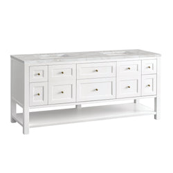 James Martin Breckenridge 72" Double Vanity w/ 3 CM Countertop