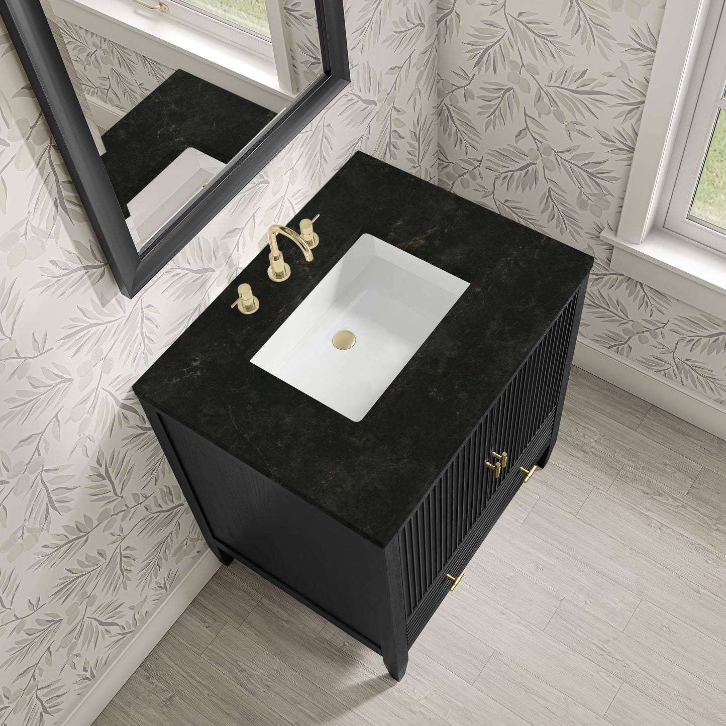 James Martin Myrrin 30" Single Vanity with 3 CM Countertop