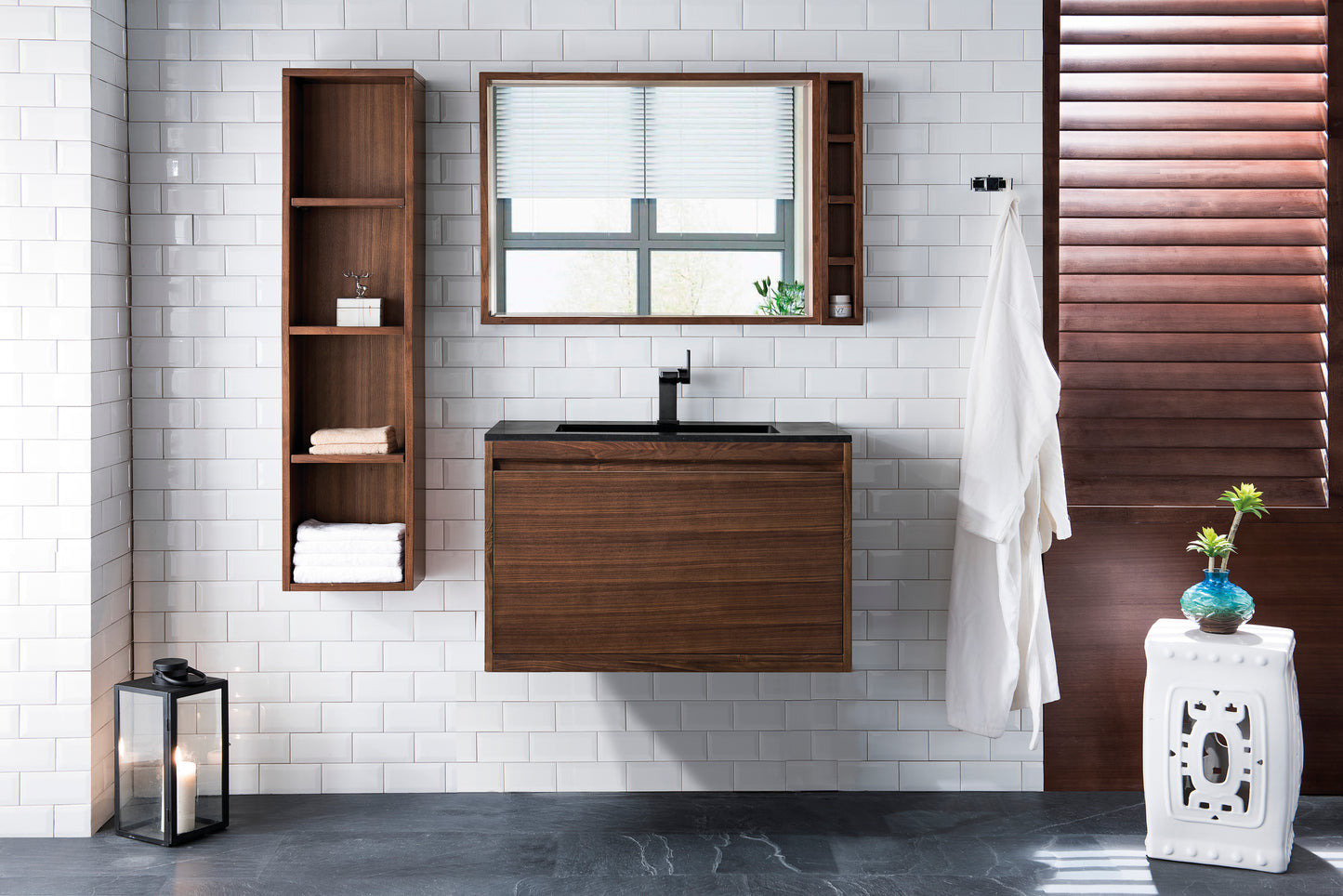 James Martin Mantova 31.5" Single Vanity with Composite Stone Top - Luxe Bathroom Vanities