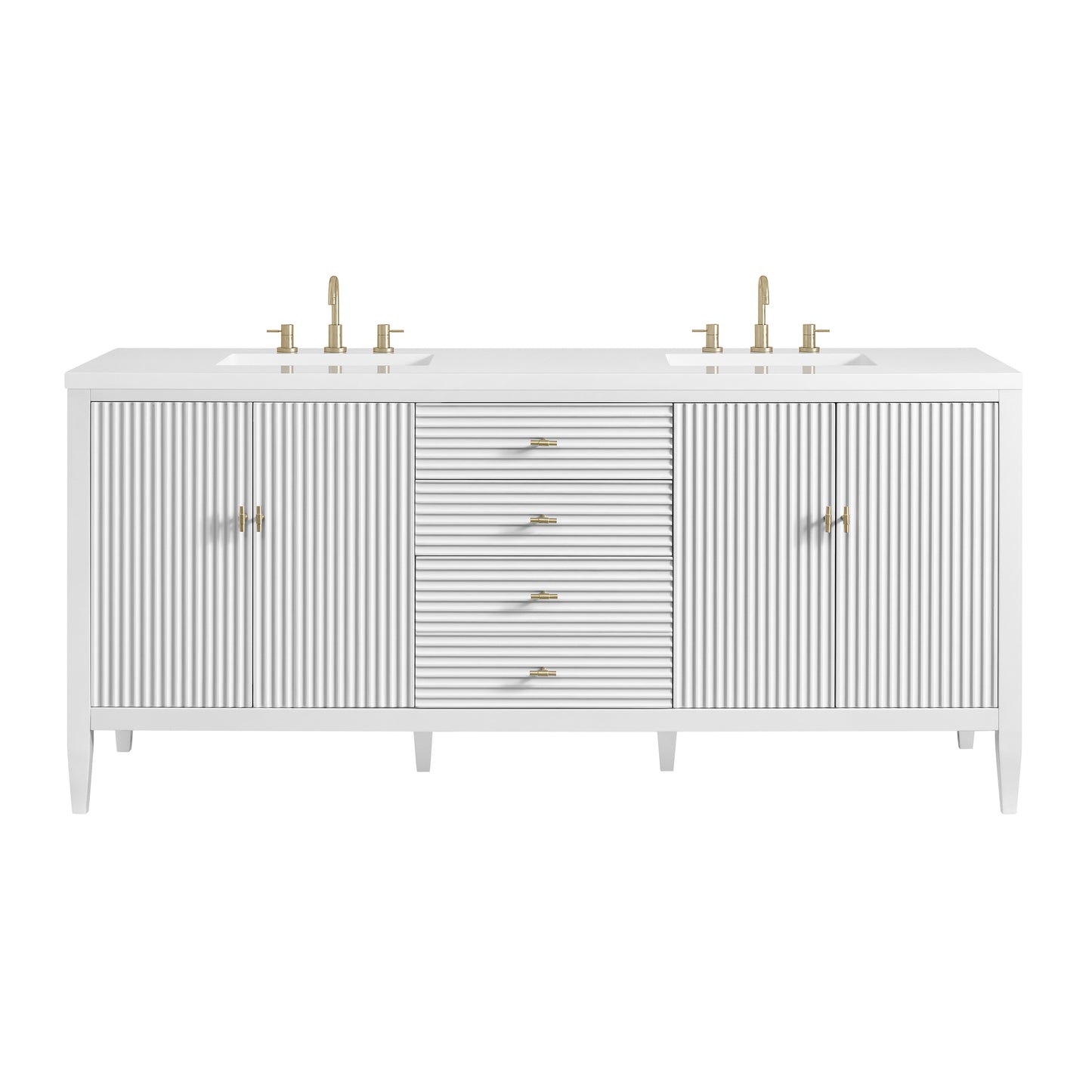 James Martin Myrrin 72" Double Vanity with 3 CM Countertop