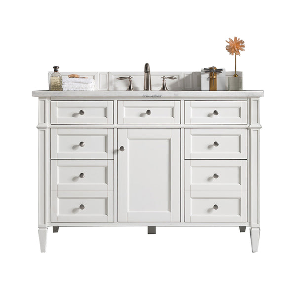 James Martin Brittany 48" Single Vanity with 3 CM Countertop & FreePower Wireless Charger