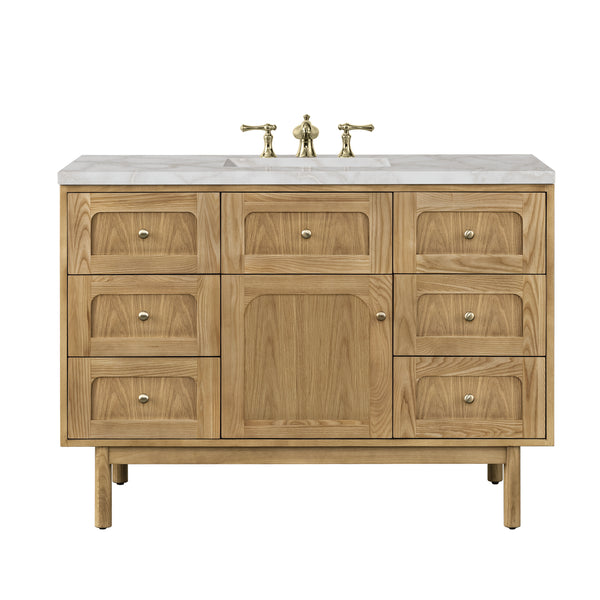 James Martin Laurent 48" Single Vanity with 3 CM Countertop & FreePower Wireless Charger
