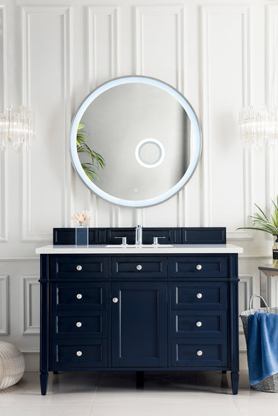 James Martin Brittany 48" Single Vanity with 3 CM Countertop & FreePower Wireless Charger