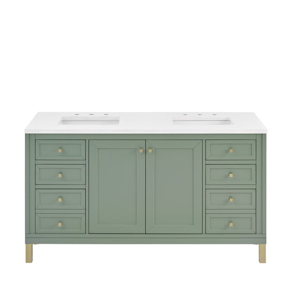 James Martin Chicago 60" Double Vanity with 3 CM Countertop