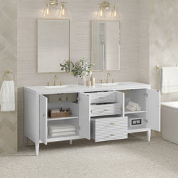 James Martin Myrrin 72" Double Vanity with 3 CM Countertop