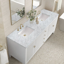 James Martin Myrrin 72" Double Vanity with 3 CM Countertop