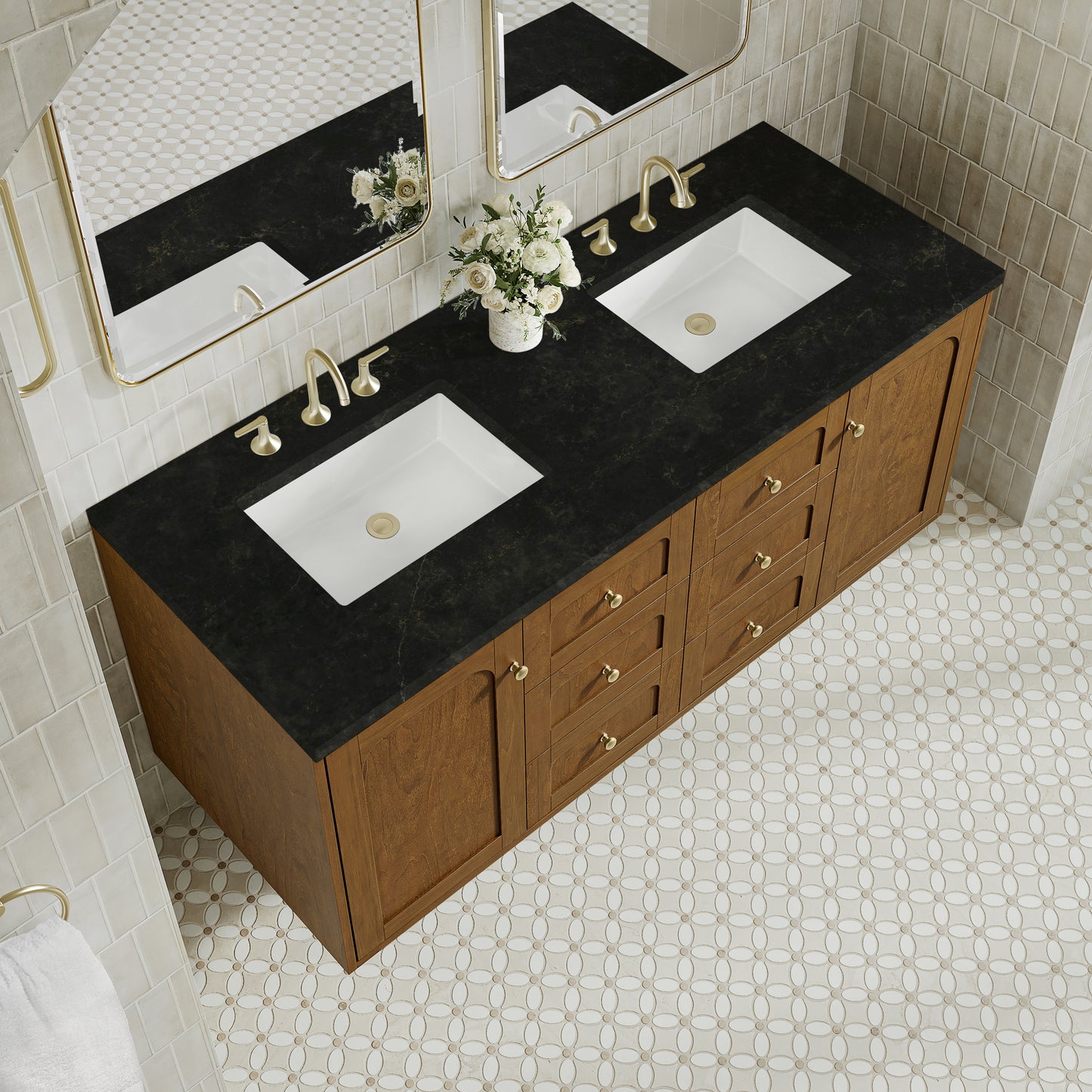 James Martin Laurent 60" Double Vanity with 3 CM Countertop