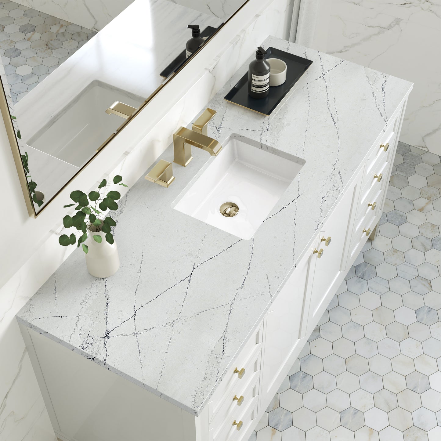 James Martin Chicago 60" Single Vanity with 3 CM Countertop