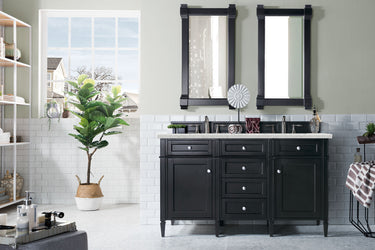 James Martin Brittany 60" Double Vanity with 3 CM Countertop & FreePower Wireless Charger