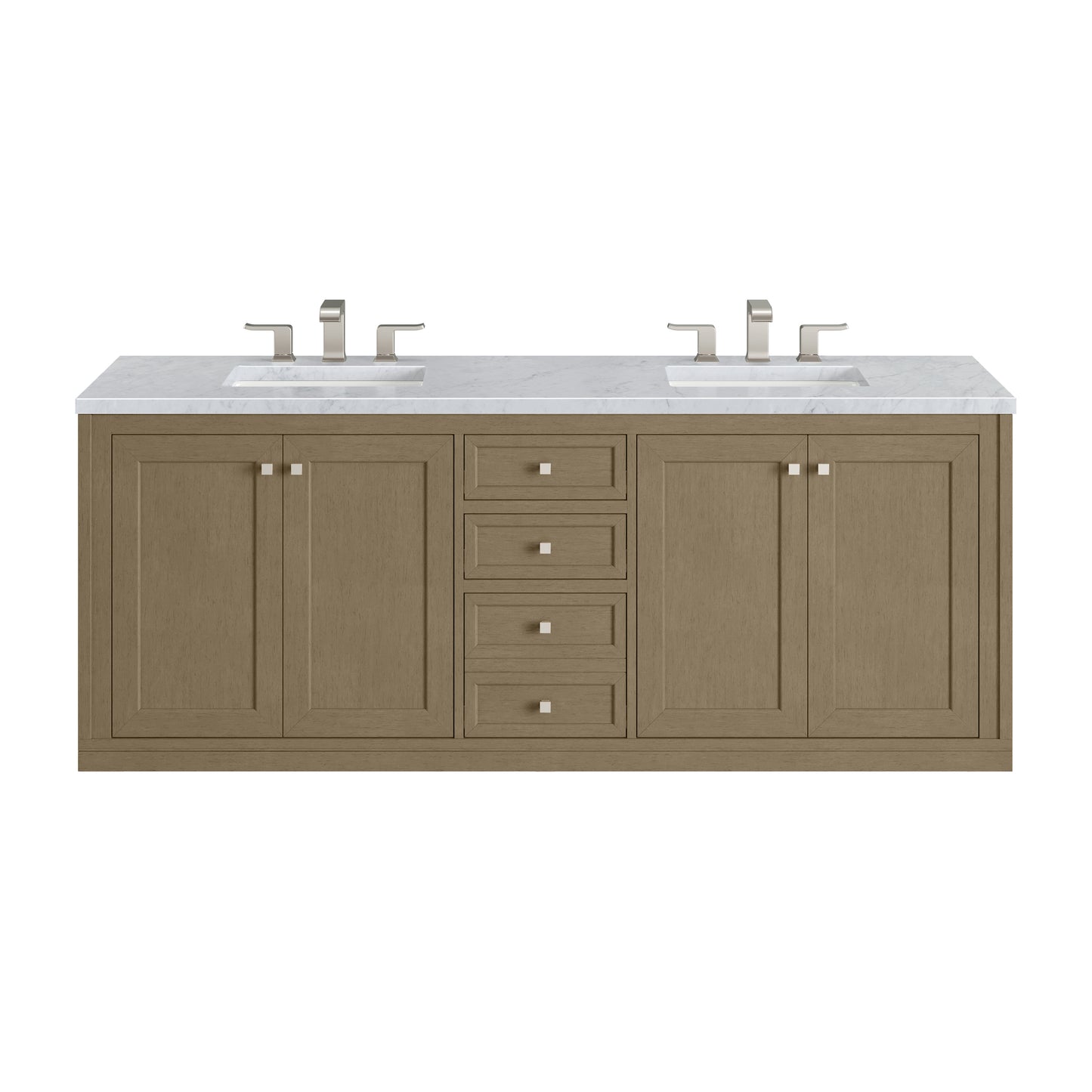 James Martin Chicago 72" Double Vanity with 3 CM Countertop