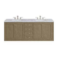 James Martin Chicago 72" Double Vanity with 3 CM Countertop