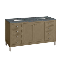 James Martin Chicago 60" Double Vanity with 3 CM Countertop