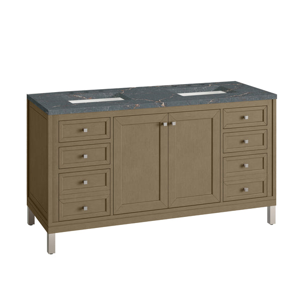 James Martin Chicago 60" Double Vanity with 3 CM Countertop