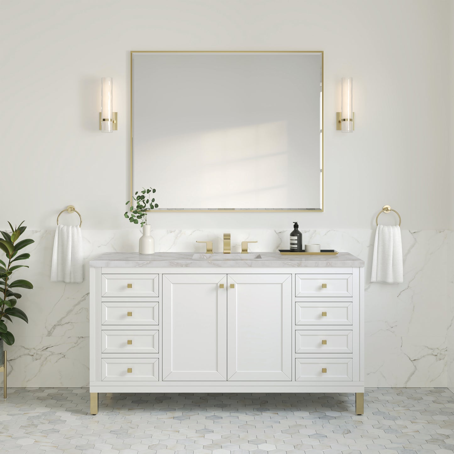 James Martin Chicago 60" Single Vanity with 3 CM Countertop