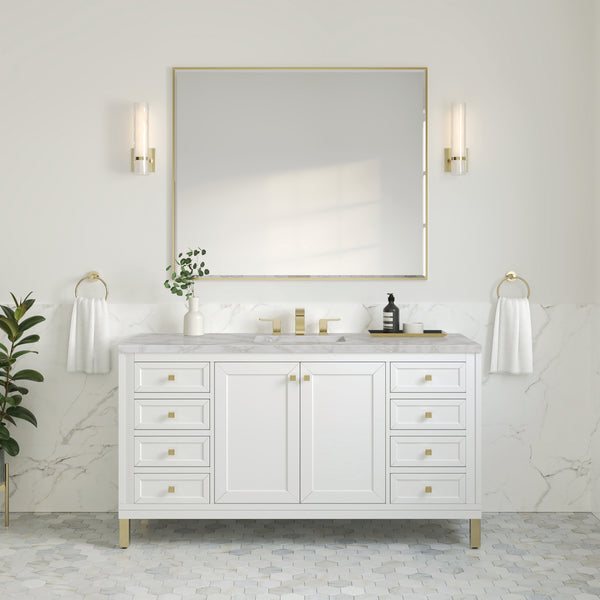 James Martin Chicago 60" Single Vanity with 3 CM Countertop