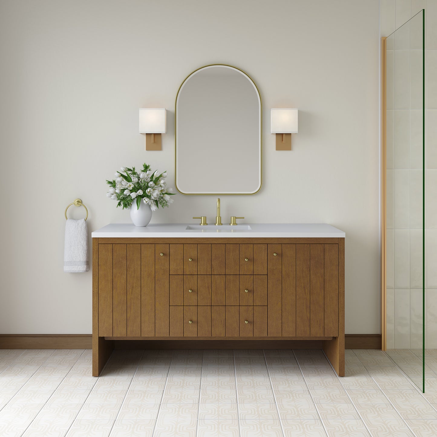 James Martin Hudson 60" Single Vanity with 3 CM Countertop