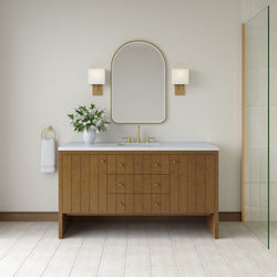 James Martin Hudson 60" Single Vanity with 3 CM Countertop