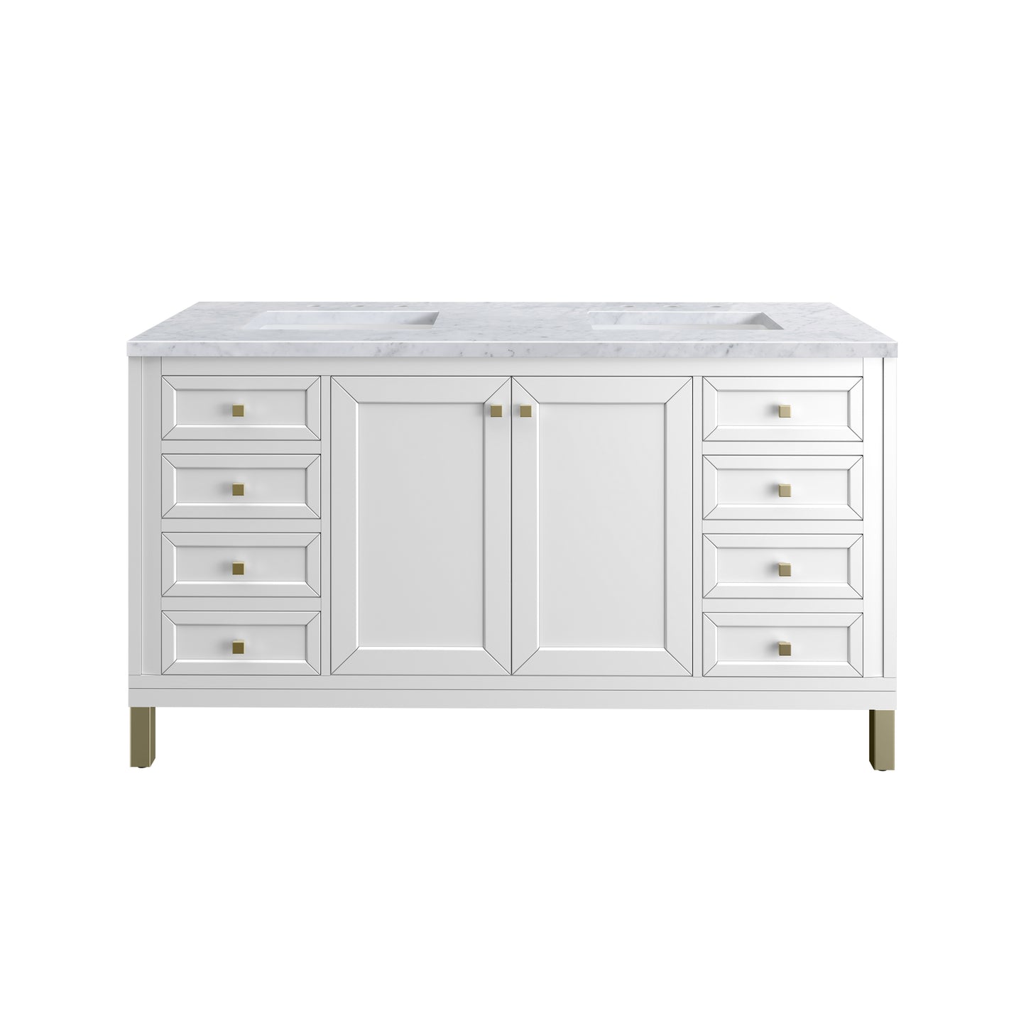 James Martin Chicago 60" Double Vanity with 3 CM Countertop