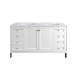 James Martin Chicago 60" Double Vanity with 3 CM Countertop