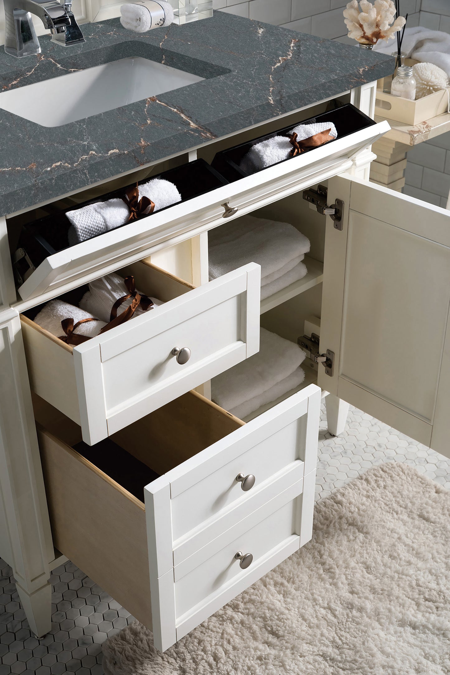 James Martin Brittany 36" Single Vanity with 3 Countertop