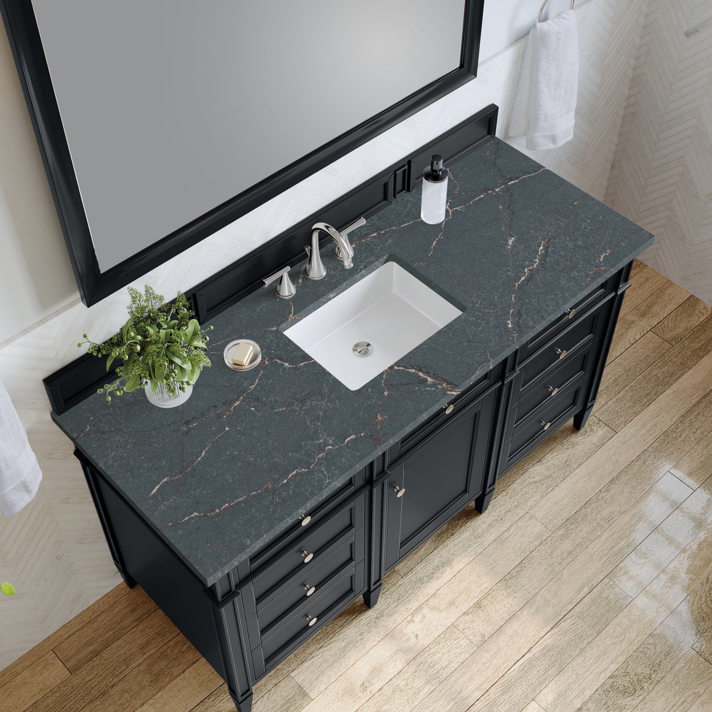 James Martin Brittany 60" Single Vanity with 3 CM Countertop