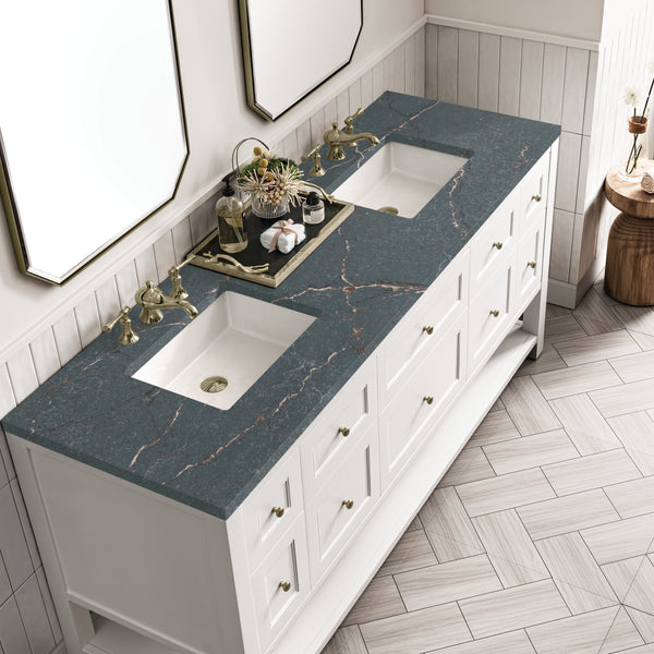 James Martin Breckenridge 72" Double Vanity w/ 3 CM Countertop