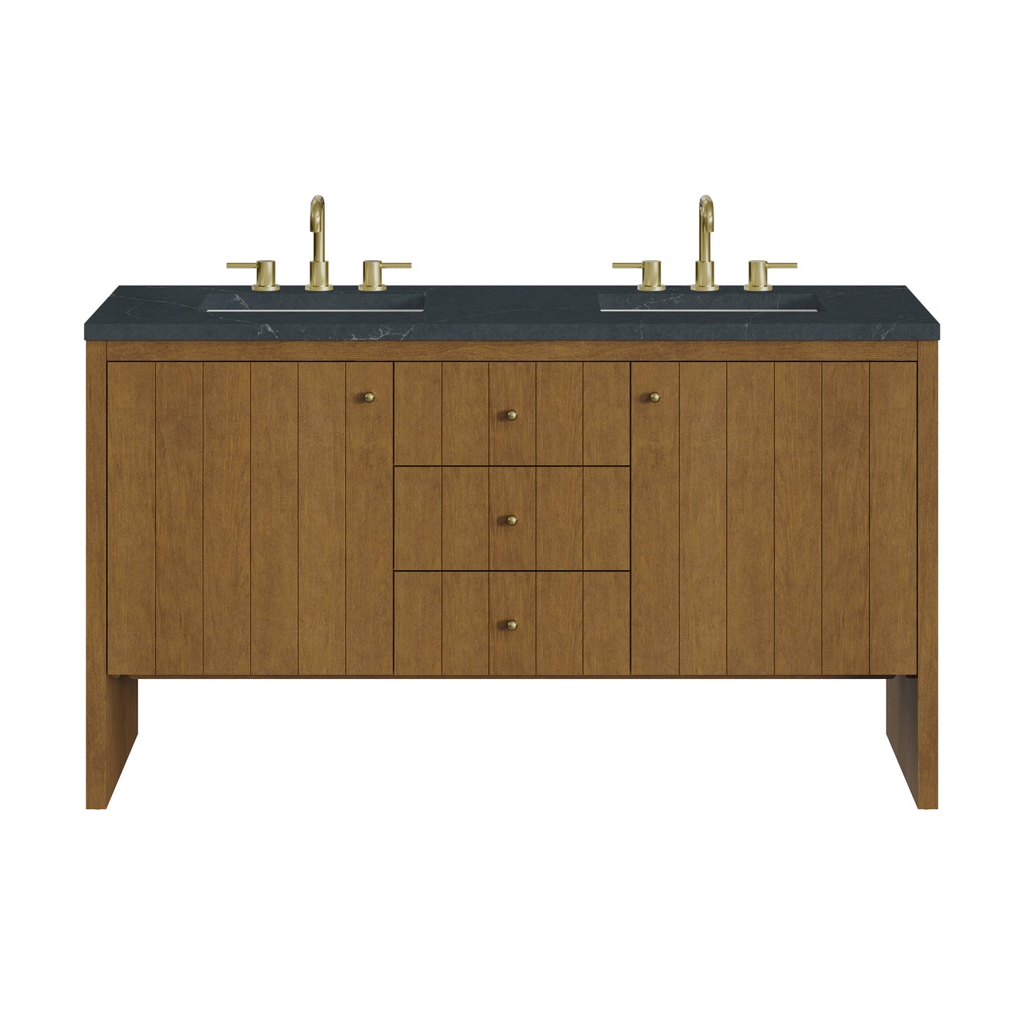 James Martin Hudson 60" Double Vanity with 3 CM Countertop