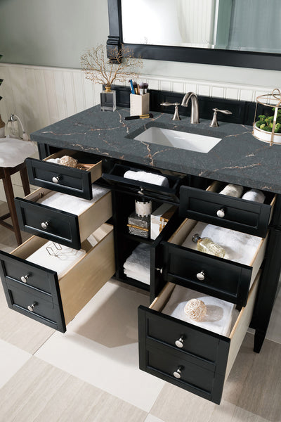 James Martin Brittany 48" Single Vanity with 3 CM Countertop & FreePower Wireless Charger